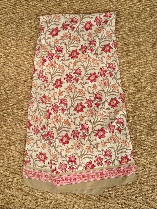 Anokhi Accessories - Anokhi Indian print floral cotton scarf
